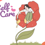 A person enjoying a quiet moment with tea and a journal, symbolizing micro-self-care.