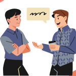 Stylish man walking confidently in a smart-casual outfit, blending a classic blazer with modern sneakers